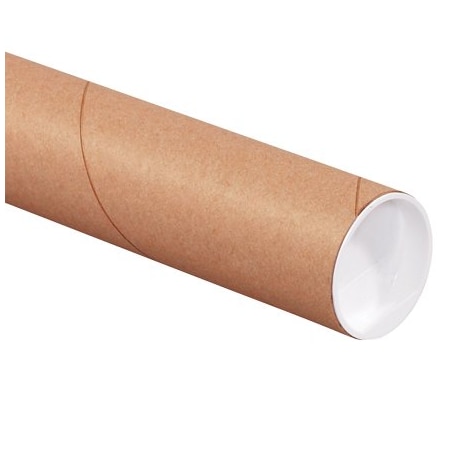 Bsc Preferred 2-1/2 x 24'' Kraft Tubes with Caps, 34PK BUY00013837